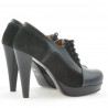 Pantofi eleganti dama 1093 negru combinat