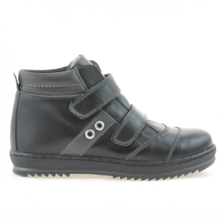 Ghete copii 3207 negru+gri