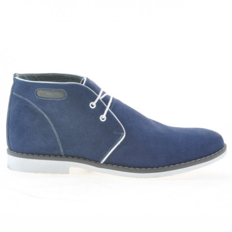 Ghete barbati 454 indigo velur+alb