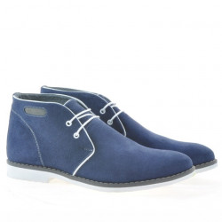 Ghete barbati 454 indigo velur+alb