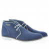 Ghete barbati 454 indigo velur+alb