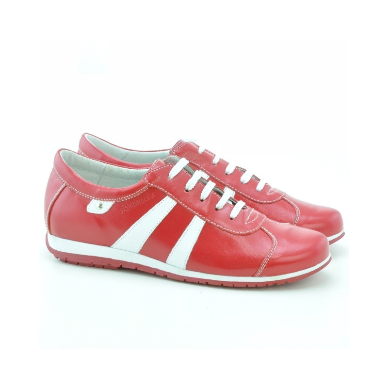 Pantofi sport dama 695 rosu+alb