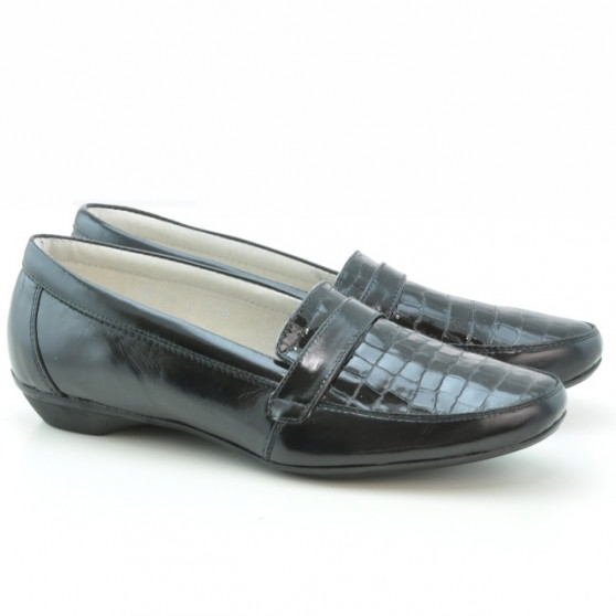 Pantofi casual dama (marimi mari) 679m croco lac negru Pantofi casual dama (marimi mari) 679m croco lac negru