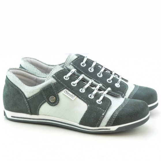 Pantofi sport dama 143-1 bufo gri+alb