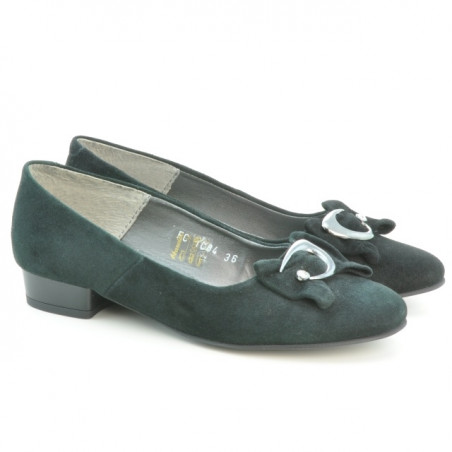 Pantofi casual dama 1084 negru antilopa