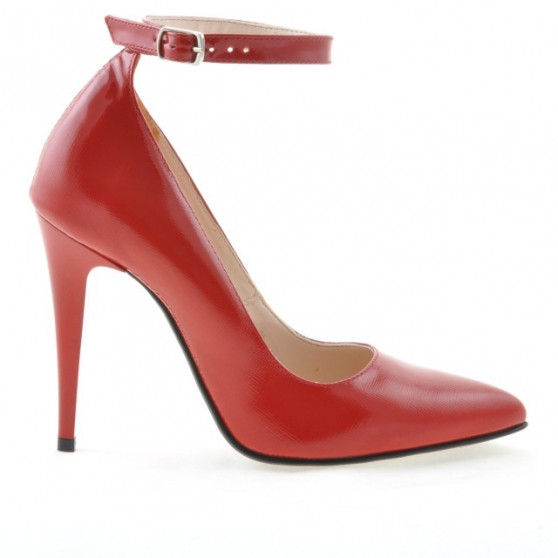 Pantofi eleganti dama 1247 lac rosu satinat Pantofi eleganti dama 1247 lac rosu satinat