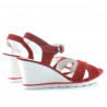 Sandale dama 5007 rosu velur