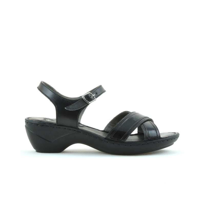 Sandale dama 501 negru combinat