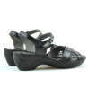 Sandale dama 501 negru combinat