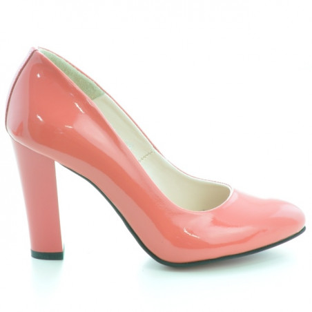Pantofi eleganti dama 1214 lac rosu corai