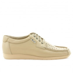 Mocasini barbati 818p bej perforat