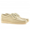 Mocasini barbati 818p bej perforat