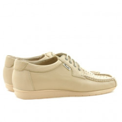 Mocasini barbati 818p bej perforat