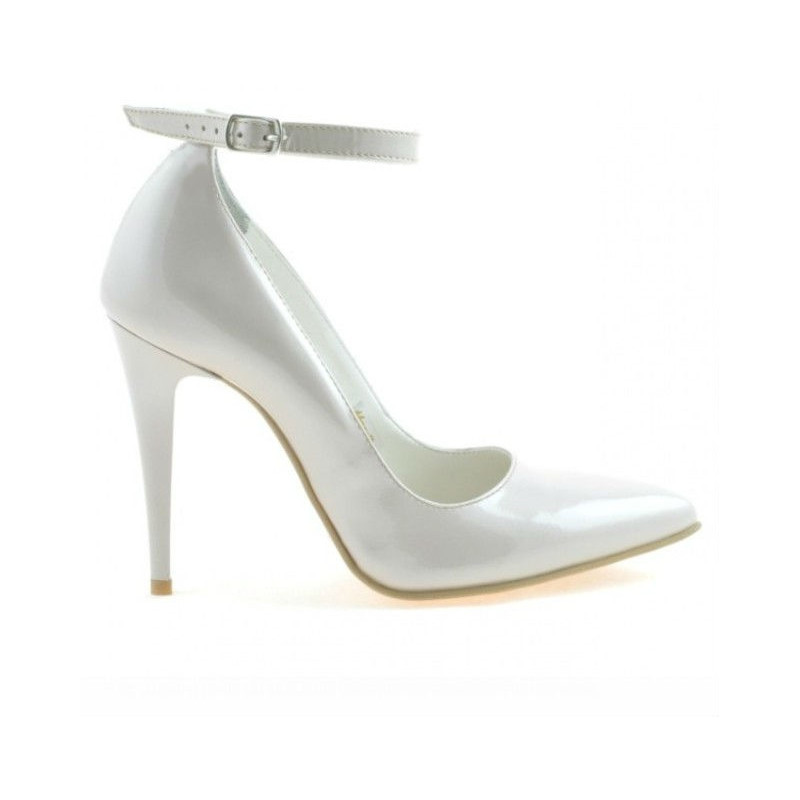 Pantofi eleganti dama 1247 lac bej sidef