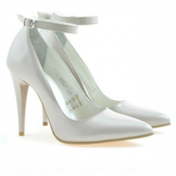 Pantofi eleganti dama 1247 lac bej sidef