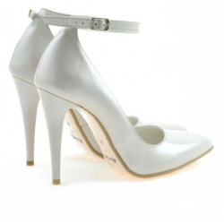Pantofi eleganti dama 1247 lac bej sidef