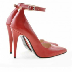 Pantofi eleganti dama 1247 lac rosu 