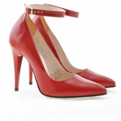 Pantofi eleganti dama 1247 lac rosu 