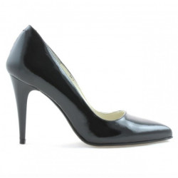 Pantofi eleganti dama 1246 lac negru satinat