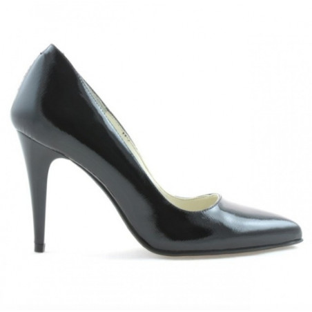 Pantofi eleganti dama 1246 lac negru satinat