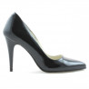 Pantofi eleganti dama 1246 lac negru satinat