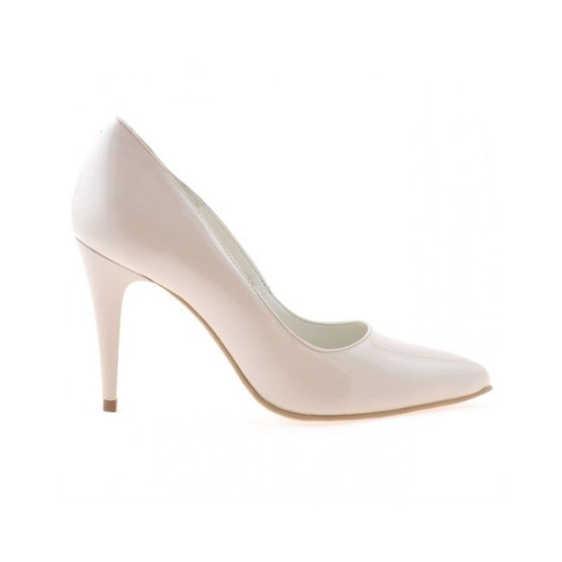 Pantofi eleganti dama 1246 lac ivoriu