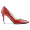 Pantofi eleganti dama 1246 lac rosu satinat