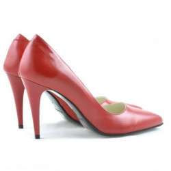 Pantofi eleganti dama 1246 lac rosu satinat