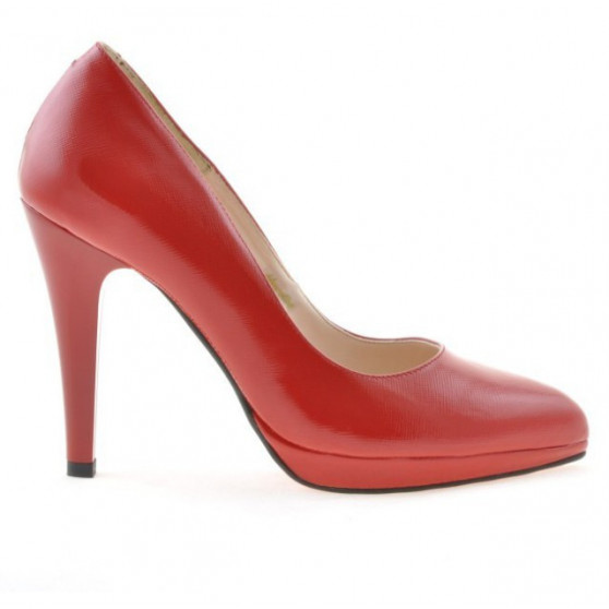 Pantofi eleganti dama 1233 lac rosu satinat Pantofi eleganti dama 1233 lac rosu satinat