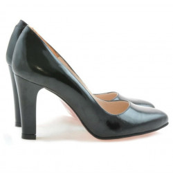 Pantofi eleganti dama 1243 lac negru satinat