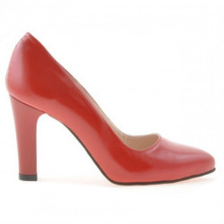 Pantofi eleganti dama 1243 lac rosu satinat