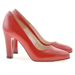 Pantofi eleganti dama 1243 lac rosu satinat