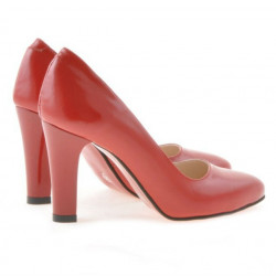 Pantofi eleganti dama 1243 lac rosu satinat