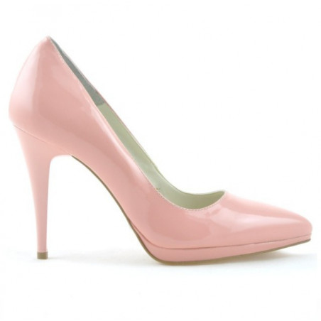 Pantofi eleganti dama 1244 lac roz