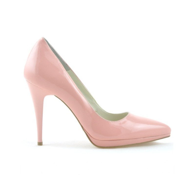 Pantofi eleganti dama 1244 lac roz
