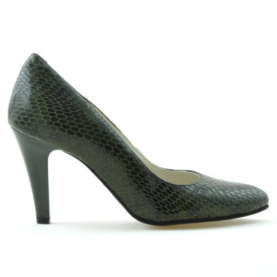 Női elegáns cipő 1234 zöld kroko Női elegáns cipő 1234 zöld kroko