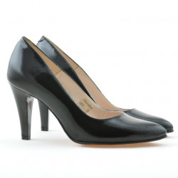 Pantofi eleganti dama 1234 lac negru satinat