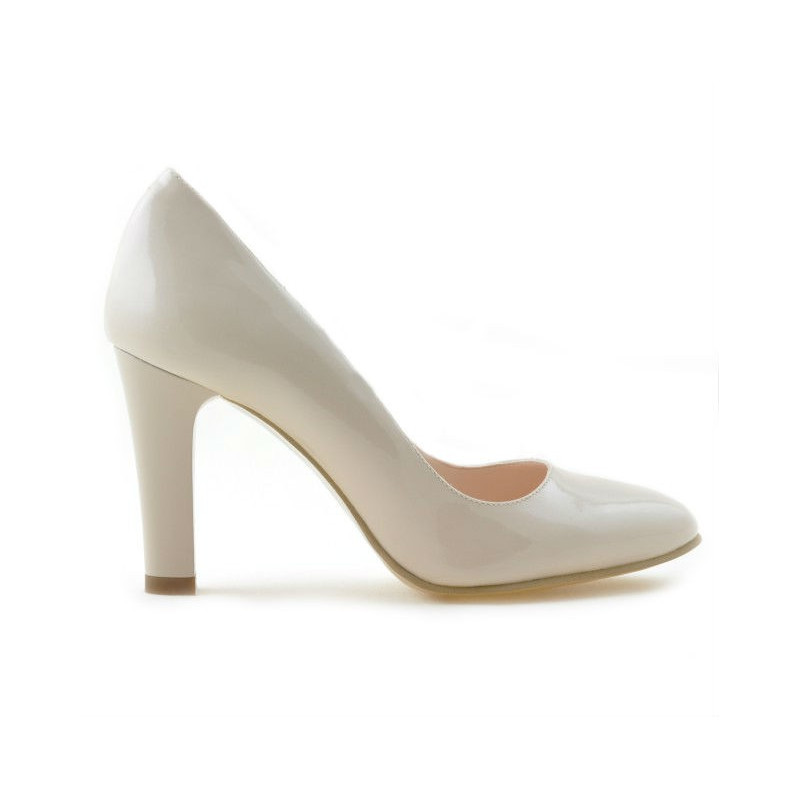 Pantofi eleganti dama 1243 lac ivoriu