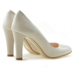 Pantofi eleganti dama 1243 lac ivoriu
