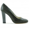 Pantofi eleganti dama 1214 croco verde