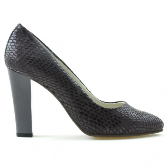 Pantofi eleganti dama 1214 croco mov Pantofi eleganti dama 1214 croco mov