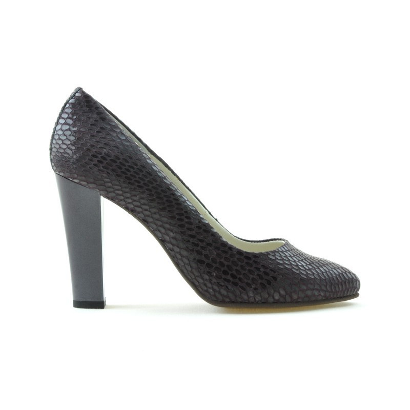 Pantofi eleganti dama 1214 croco mov