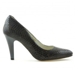 Pantofi eleganti dama 1234 croco maro