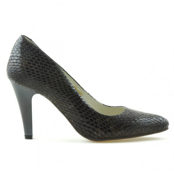 Pantofi eleganti dama 1234 croco maro Pantofi eleganti dama 1234 croco maro