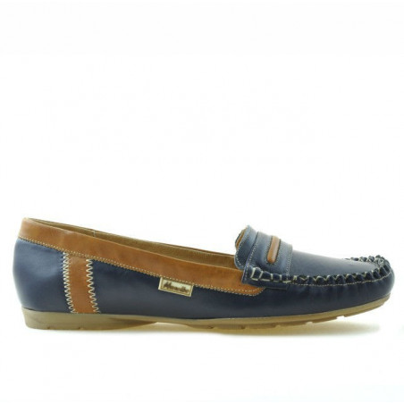 Mocasini dama 619 indigo+maro