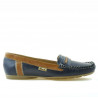 Mocasini dama 619 indigo+maro