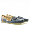 Mocasini dama 619 indigo+maro
