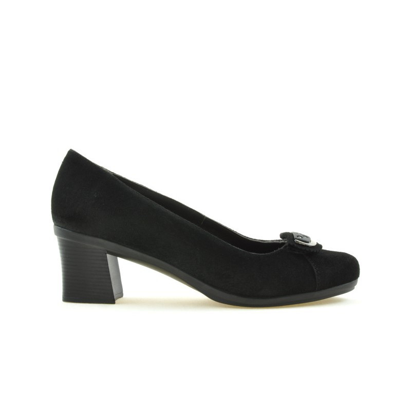 Pantofi casual / eleganti dama 628 negru velur