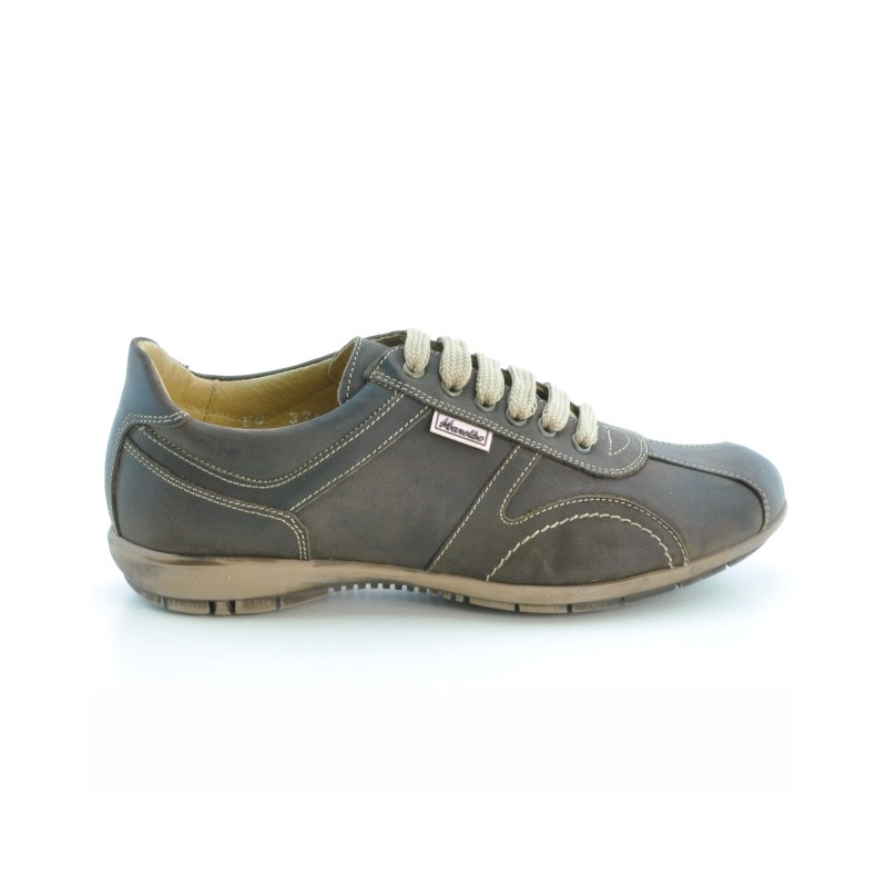 Pantofi sport adolescenti 371 tuxon cafe