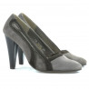 Pantofi eleganti dama 1208 nisip antilopa combinat